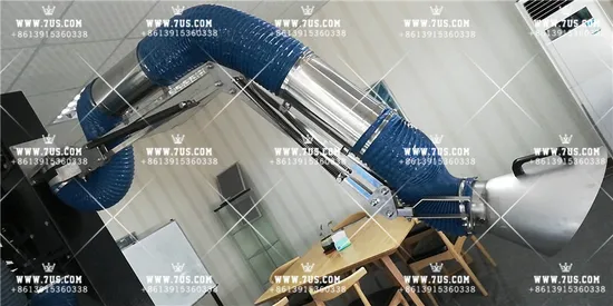 Campana del brazo de extracción de humos de soldadura/brazo de succión flexible